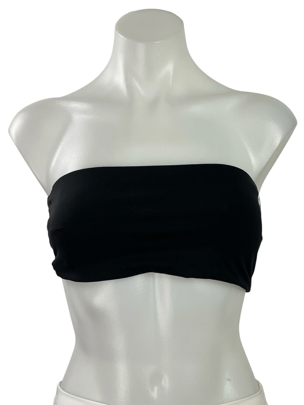 Oner Women's Black Strapless Tube Bandeau Yoga Athletic Sports Bra Top Size S